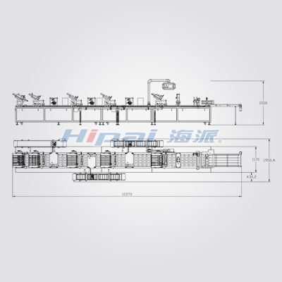 HP-500K toothbrush head automatic packaging conveyor line