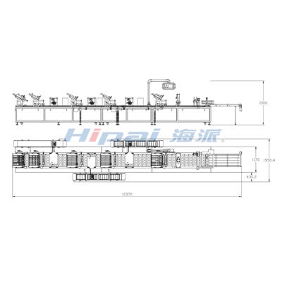 HP-500K toothbrush head automatic packaging conveyor line